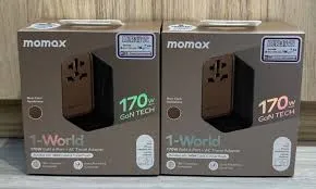 Momax 1-World 170W GaN Universal Travel Charger 4-Ports with 100W USB-C to USB-C Cable