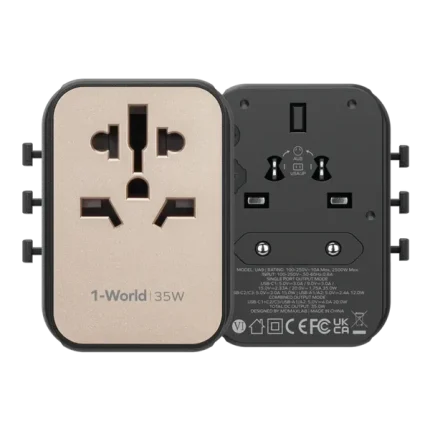Momax 1-World 2 5-Port Travel Charger 35W