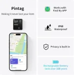 Momax PinCard Pro Mini Rechargeable Find My Tracker BR8