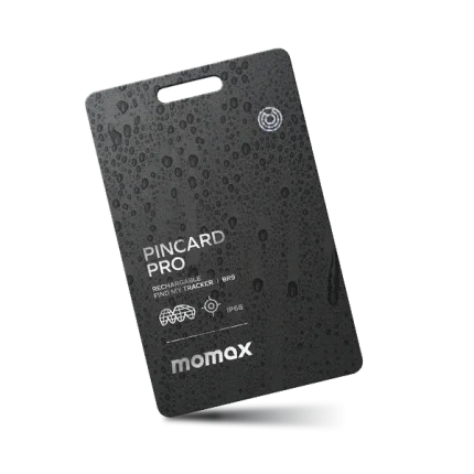 Momax PinCard Pro Rechargeable Find My Tracker BR9