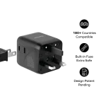Momax UA19 1-World Universal Travel Charger with Dual AC