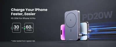 UGREEN 10000mAh Magnetic Wireless Power Bank PB206 (15086)
