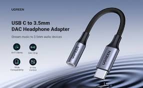 UGREEN AV161 DAC Chip USB C To 3.5mm Headphone Adapter (80154)