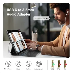 UGREEN AV161 DAC Chip USB C To 3.5mm Headphone Adapter (80154)