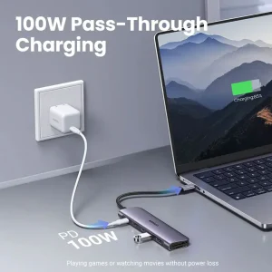 UGREEN CM195 7-in-1 USB C Hub 5 Gbps with 4K HDMI 100W Power Delivery