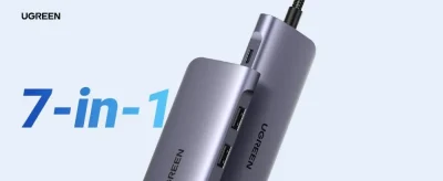 UGREEN CM195 7-in-1 USB C Hub 5 Gbps with 4K HDMI 100W Power Delivery
