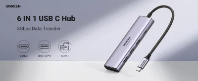 UGREEN CM511 6-in-1 USB C Multifunction HUB (20956)