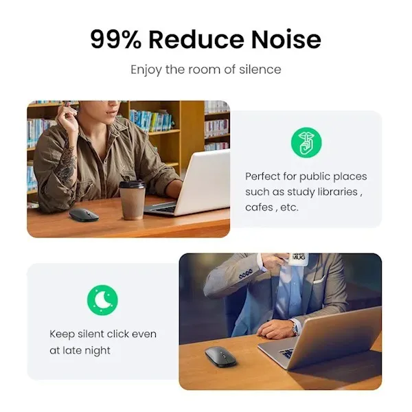 UGREEN Dual Mode Wireless Mouse MU001(90318)