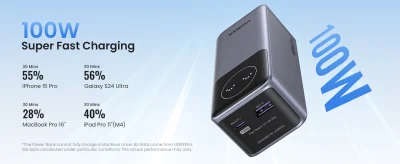UGREEN Nexode Power Bank 12000mAh 100W with Smart Digital Display PB724 (35526)