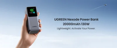 UGREEN Nexode Power Bank 20000mAh 130W with Smart Digital Display PB721 (35524)