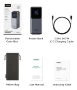 UGREEN Nexode Power Bank 25000mAh 200W with Smart Digital Display PB722 (35525)