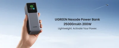 UGREEN Nexode Power Bank 25000mAh 200W with Smart Digital Display PB722 (35525)