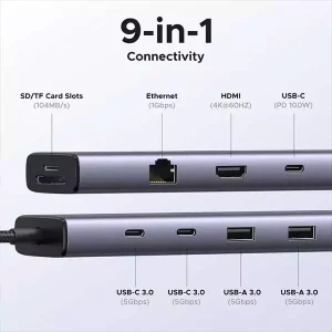 UGREEN Revodok CM498 USB-C Multifunction 9-in-1 Docking Station HUB (15375)