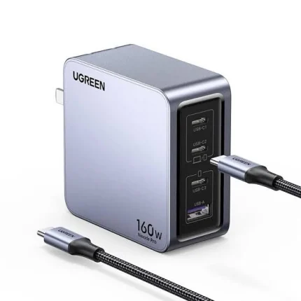 Ugreen Nexode Pro 160W 4-Port GaN Fast Charger with 240W 1.5m USB-C Cable X763 (25097)