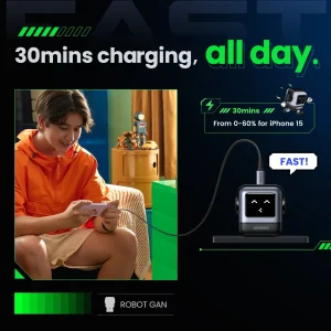 Ugreen Nexode RG Robot 30W USB C GaN Charger CD359 (15577)