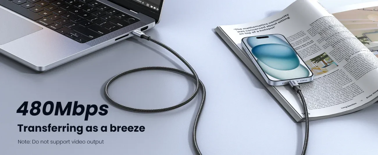 Ugreen USB-C to USB-C 100W 5A Charging Cable 1M (Nylon Braided) 70427
