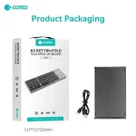 COTECi 63 Key Tri+Fold Ultra-Thin Wireless Touchpad Keyboard