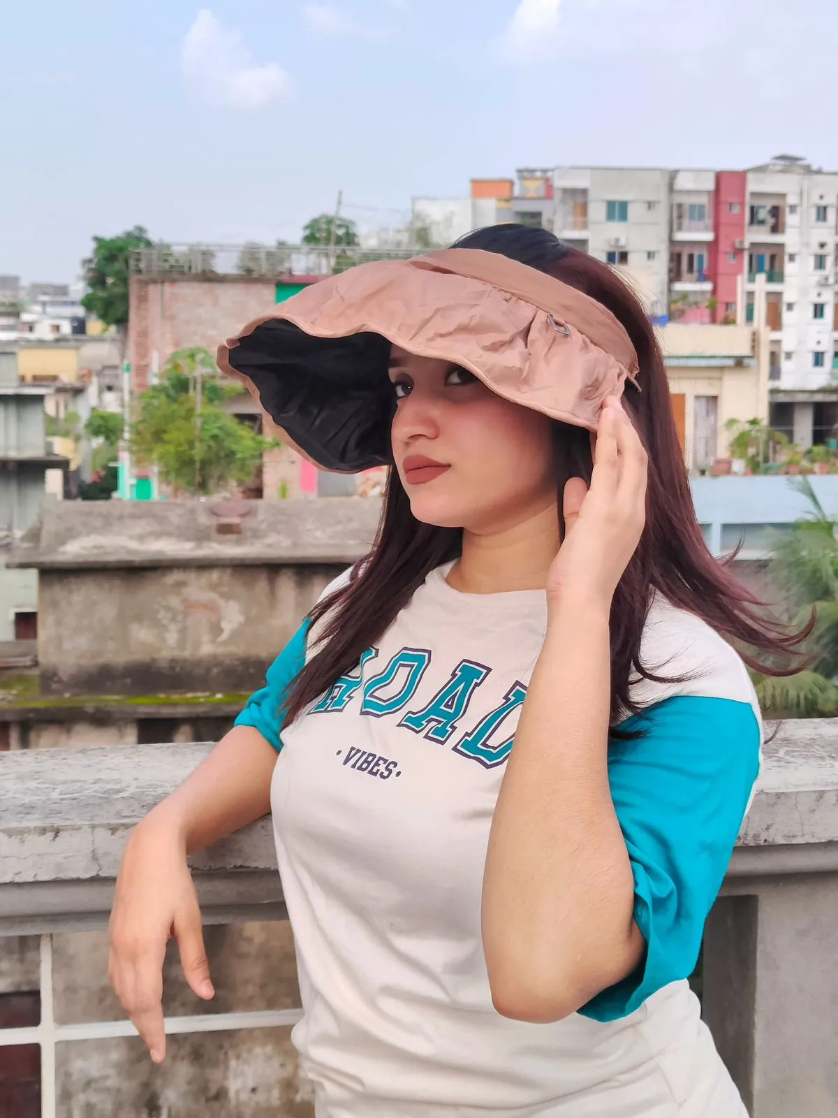 Foldable Sun Visor Cap for Women