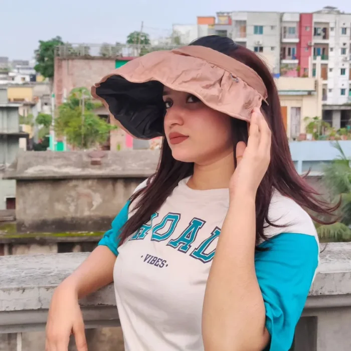 Foldable Sun Visor Cap for Women