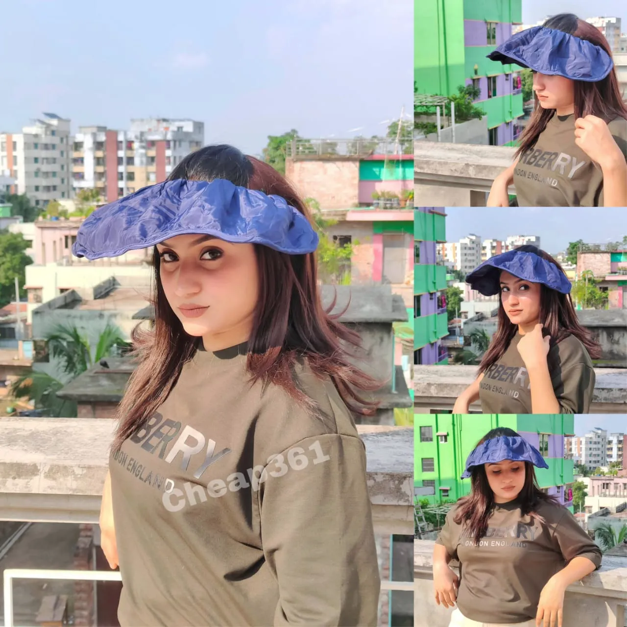 Foldable Sun Visor Cap for Women