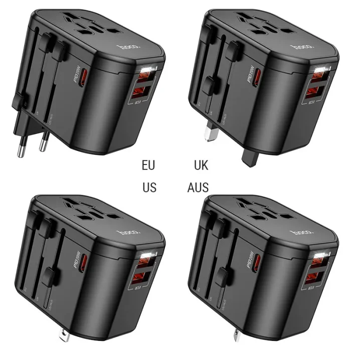 Hoco AC15 3-port PD20W + 2USB Universal Conversion Charger
