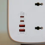 LDNIO Power Strip 65W 3 Sockets With 4 Port Charger SC3416
