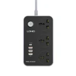 LDNIO SC3412 38W PD20W Power Strip 3 Socket Outlets and 3 QC 3.0 USB