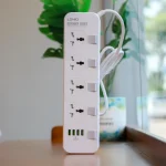 LDNIO SC4408 DEFENDER SERIES 4 Power Socket 4 USB 3.4A 2500W Power Strip