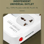 LDNIO SC4408 DEFENDER SERIES 4 Power Socket 4 USB 3.4A 2500W Power Strip
