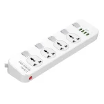 LDNIO SC4408 DEFENDER SERIES 4 Power Socket 4 USB 3.4A 2500W Power Strip