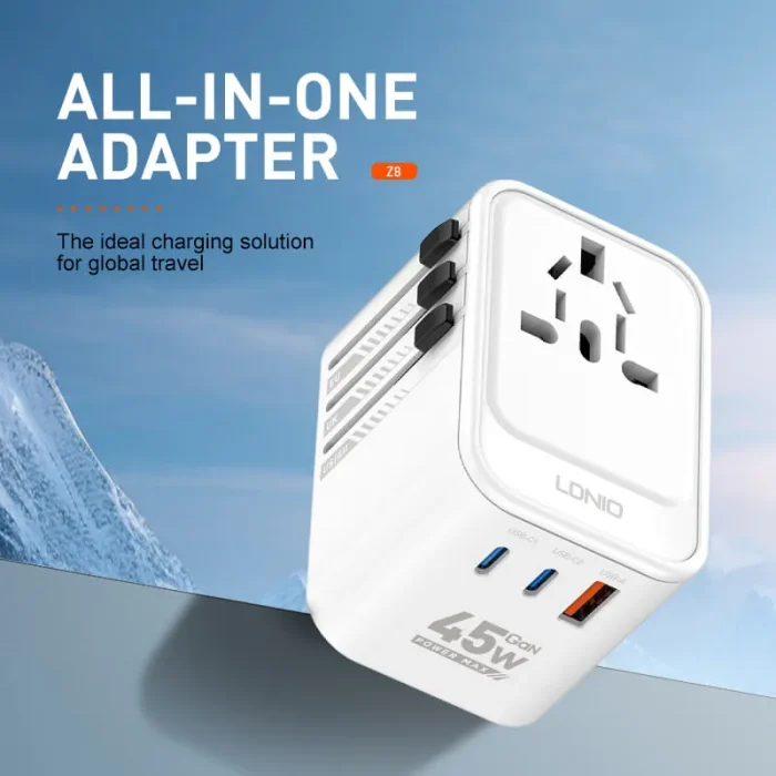 Ldnio Z8 45W Universal Travel Adapter