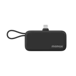 MOMAX 1-Power Mini 3-in-1 5000mAh Power Bank With built-in Foldable USB-C (IP130)