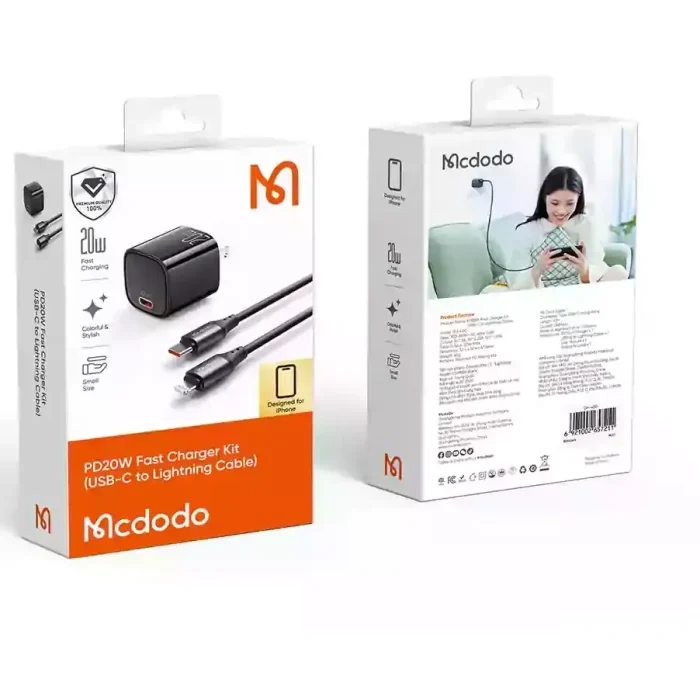McDodo CH-4006 20W PD Fast Charger with Type-C to Lightning Cable