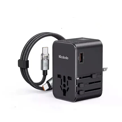 Mcdodo 100W GaN Universal Travel Adapter with Type-C to C Cable CP-6140