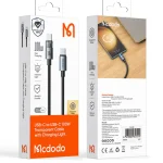 Mcdodo CA-5580 Type C to Type C 100W Transparent Cable Charging Light 1.2M
