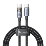 Mcdodo CA-5580 Type C to Type C 100W Transparent Cable Charging Light 1.2M