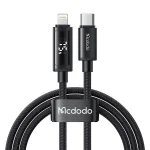 Mcdodo CA-7990 Type-C to Lightning 36W Fast Charging Cable with Dual LED Display 1.2m