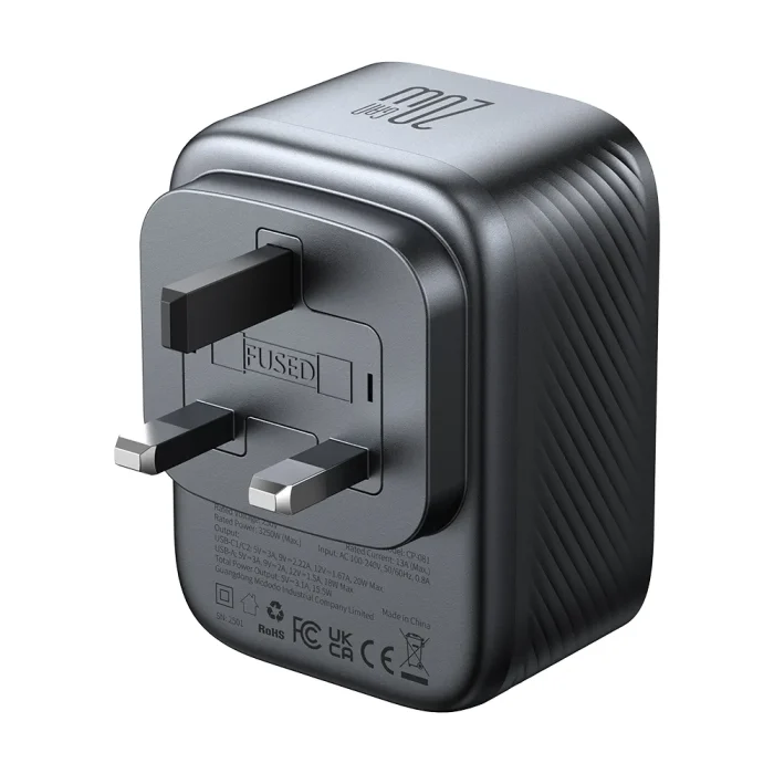 Mcdodo CP-0810 UK Travel Adapter With 3USB Ports Fast Charging