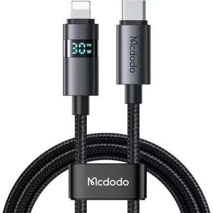 Mcdodo USB C to Lightning 36W Fast-Charging Cable with LED Display 1.2M