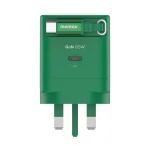 Momax 1-Charge+ 65W GaN Charger with Retractable Cable (US Plug)