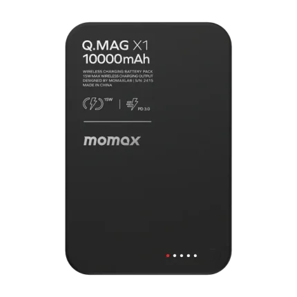 Momax Q.Mag X1 Gen 2 10000mAh 15W Magnetic Wireless Power Bank