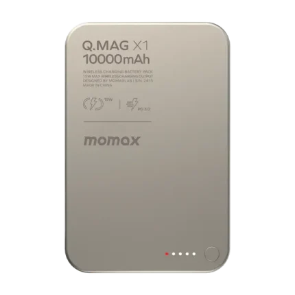 Momax Q.Mag X1 Gen 2 10000mAh 15W Magnetic Wireless Power Bank