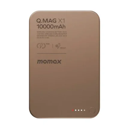 Momax Q.Mag X1 Gen 2 10000mAh 15W Magnetic Wireless Power Bank