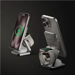 Momax Q2.Mag Go 3-in-1 Foldable Qi2 15W Magnetic Wireless Charging Stand