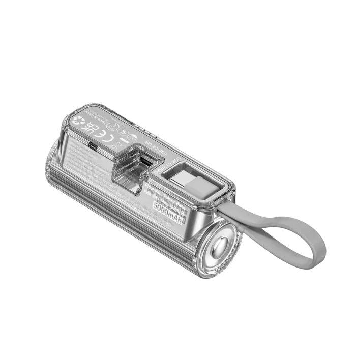 SHARGE Flow Mini 5000mAh 12W Power Bank with Built-in Type-C Cable