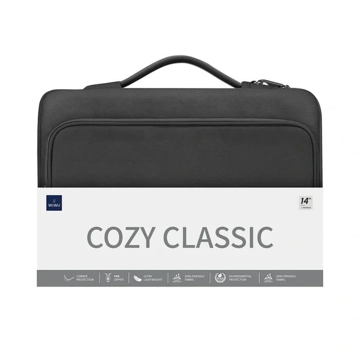 WiWU Cozy Classic Waterproof Polyester Laptop Sleeve Anti-drop Design HandBag