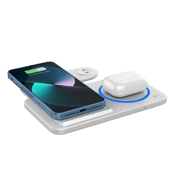 WiWU Foldable 3 in 1 15W Wireless Charger Wi-W020