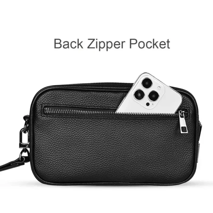 WiWU Master Genuine Leather Fingerprint Lock Pouch