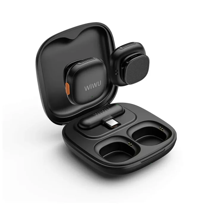 WiWU Wi-WM006 Noise Cancelling Lavalier Duo Wireless Microphone