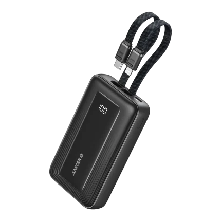 Anker Zolo 10000mAh 35W Power Bank with Built-in Dual USB-C Cable